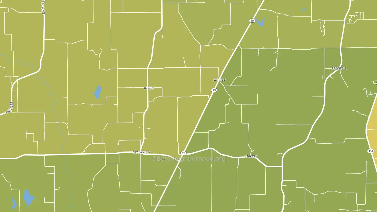 Greenview, TX block-group voter-turnout map