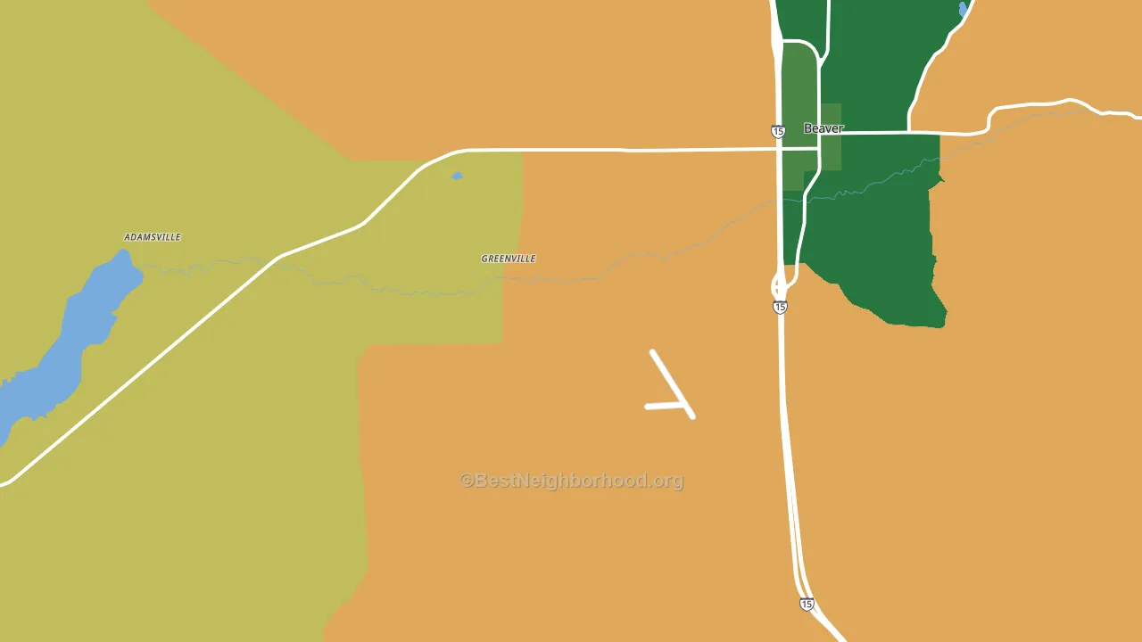 Greenville, UT block-group voter-turnout map