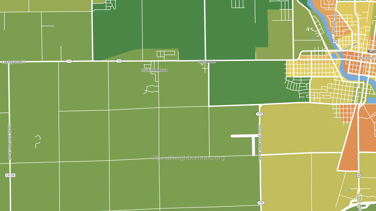 Greenwich, IL block-group voter-turnout map