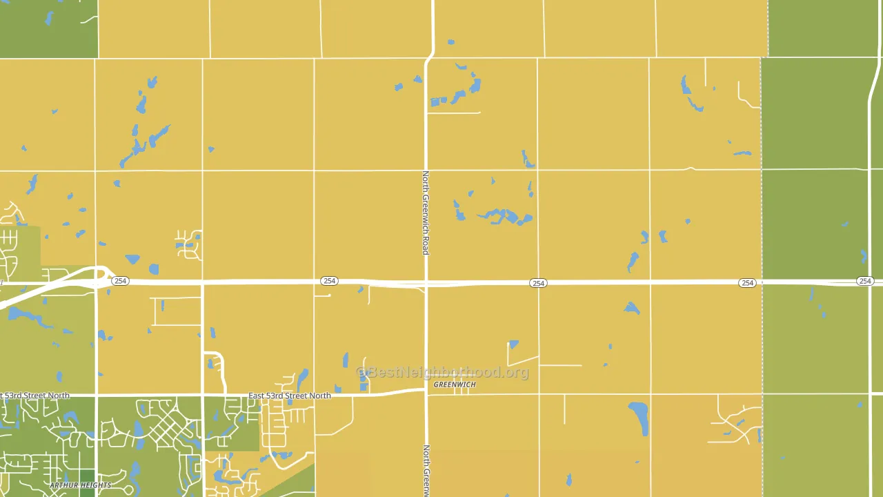 Greenwich, KS block-group voter-turnout map