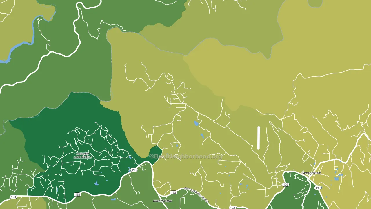 Greenwood, CA block-group voter-turnout map