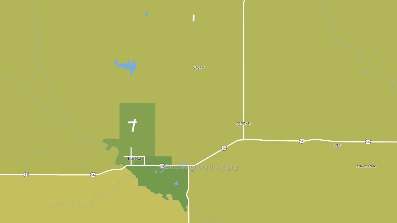 Greenwood County, KS block-group voter-turnout map