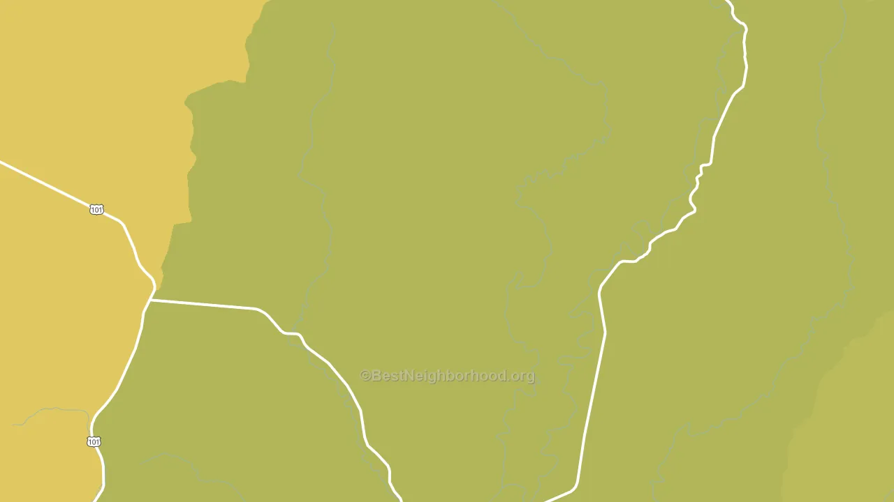 Greenwood, WA block-group voter-turnout map