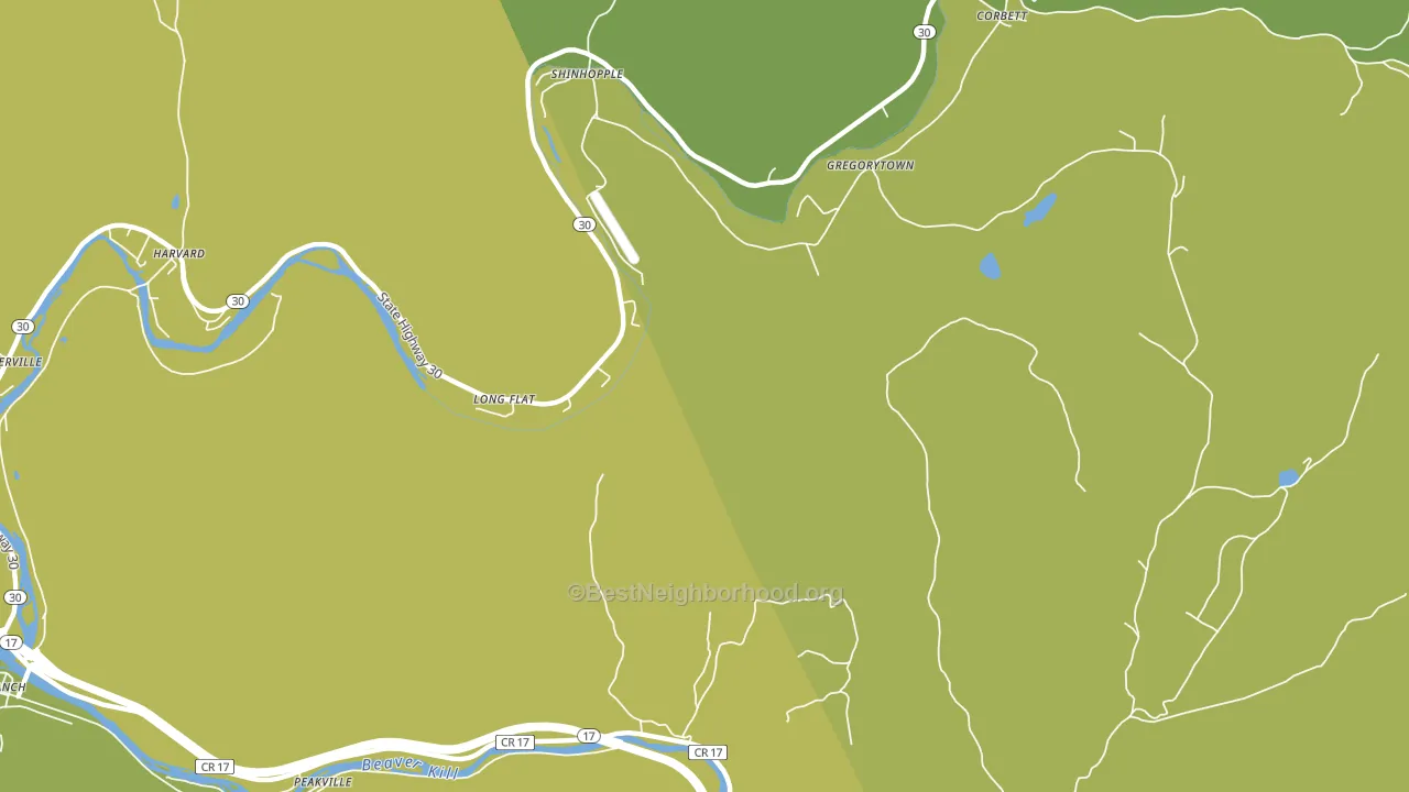 Gregorytown, NY block-group voter-turnout map