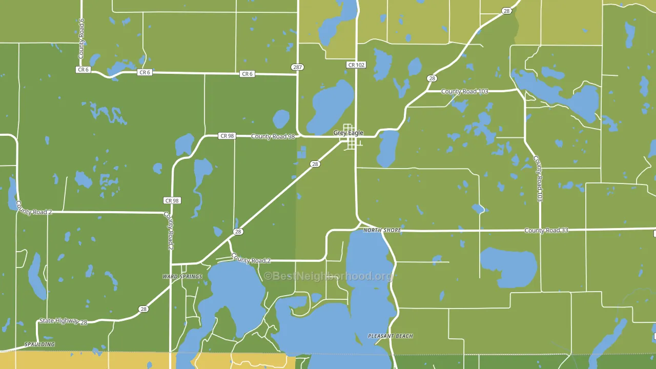 Grey Eagle, MN block-group voter-turnout map