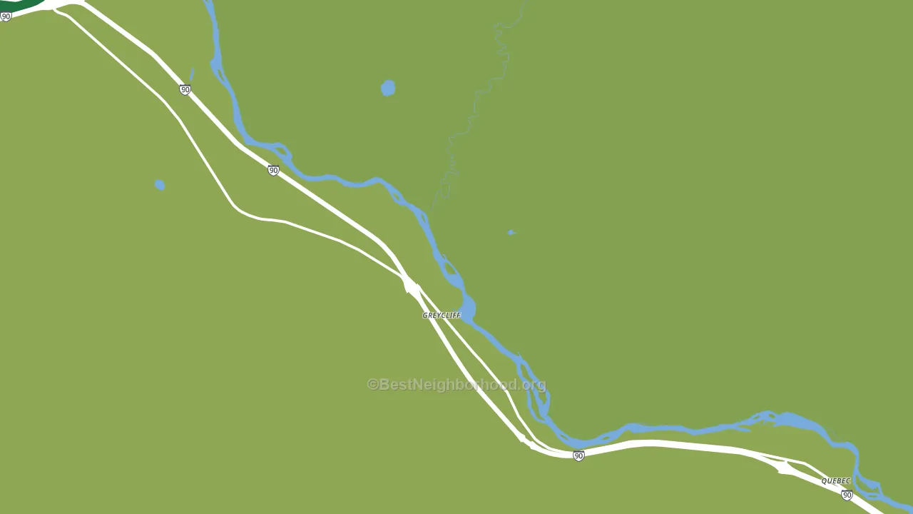 Greycliff, MT block-group voter-turnout map