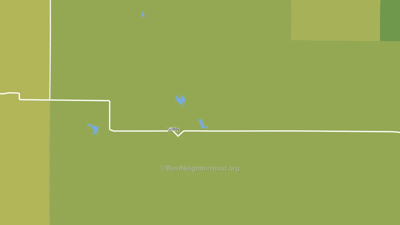 Gridley, KS block-group voter-turnout map