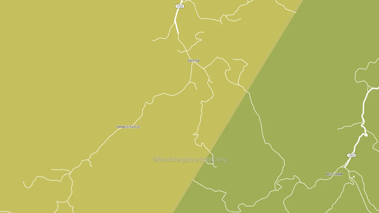 Griffin, KY block-group voter-turnout map