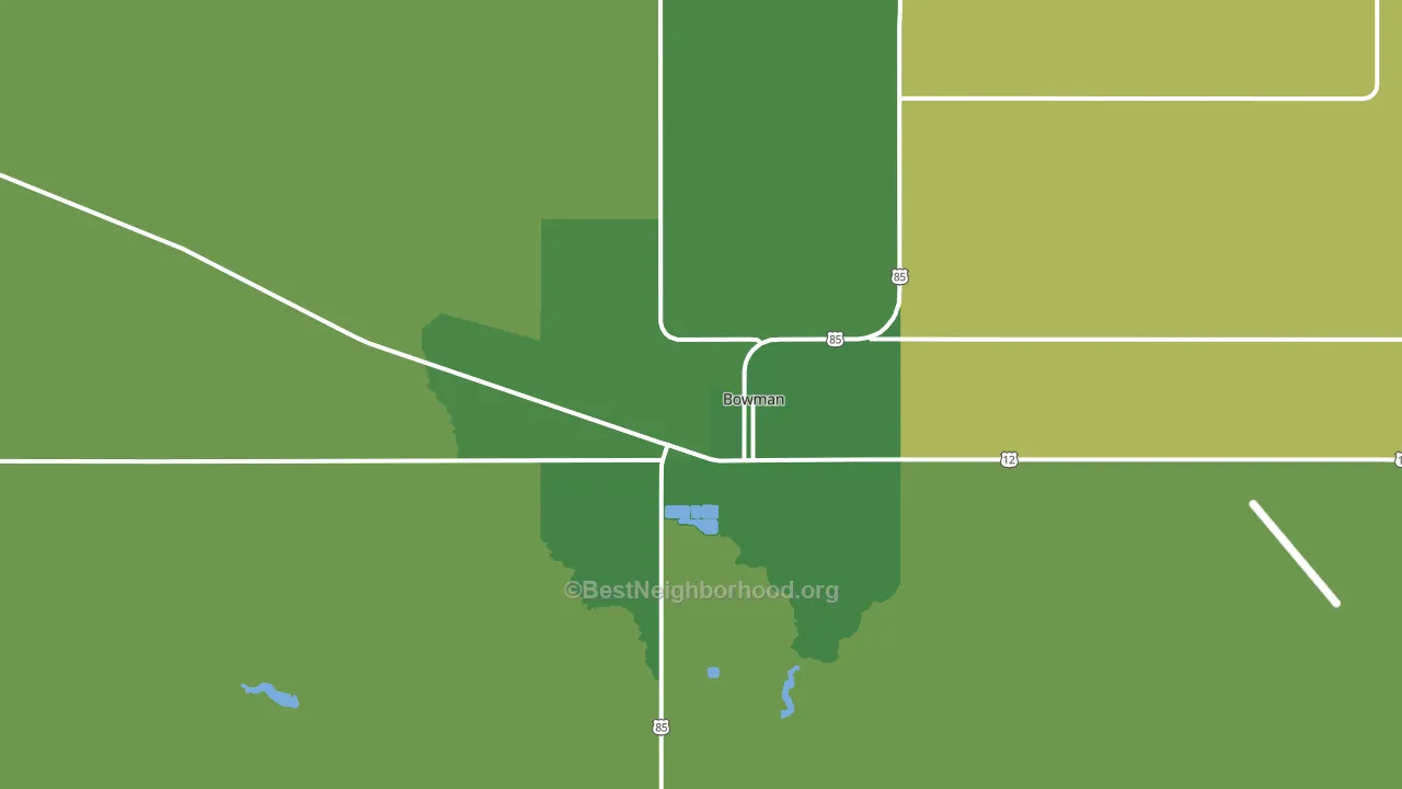 Griffin, ND block-group voter-turnout map