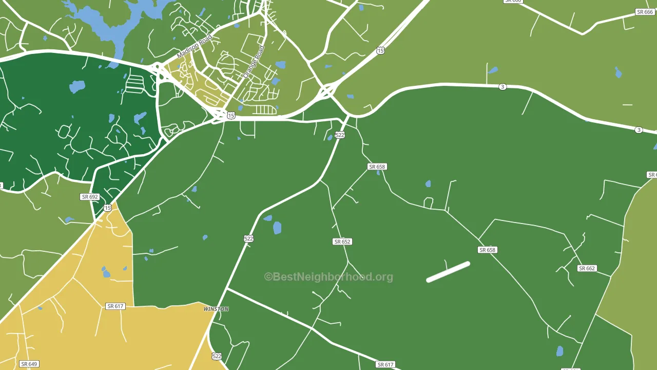 Griffinsburg, VA block-group voter-turnout map