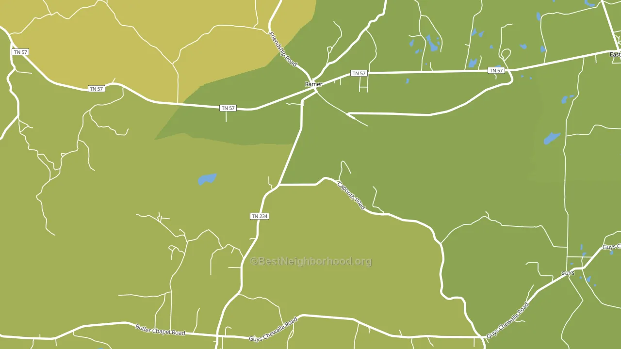 Griffith, TN block-group voter-turnout map
