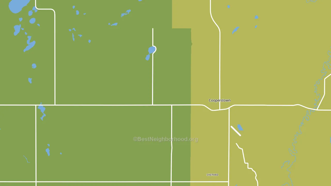 Griggs County, ND block-group voter-turnout map