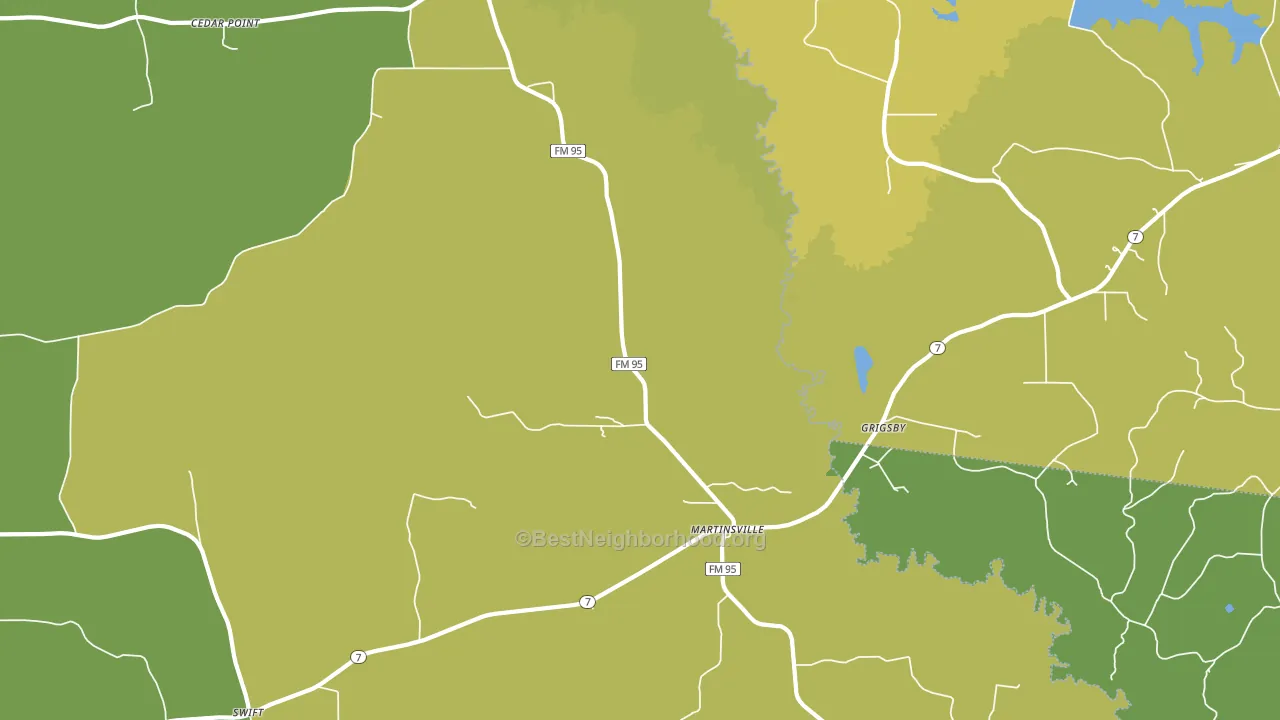 Grigsby, TX block-group voter-turnout map