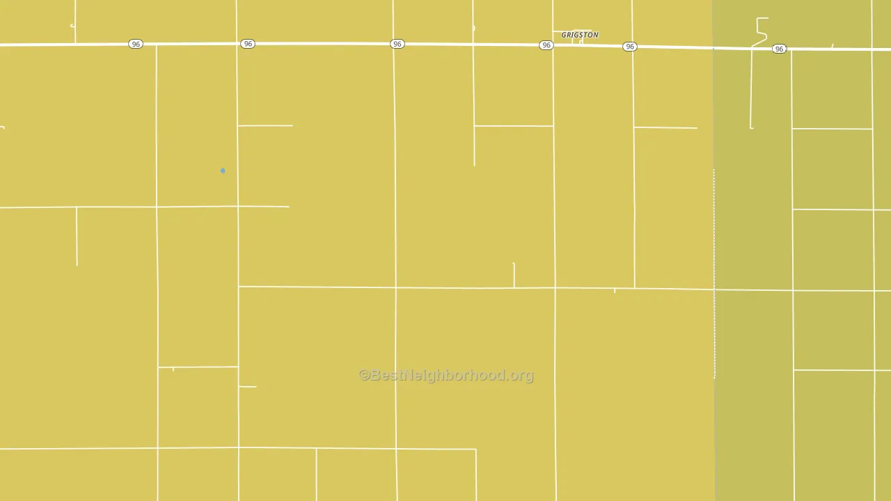 Grigston, KS block-group voter-turnout map