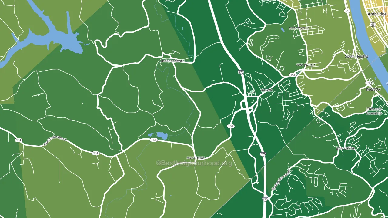 Gringo, PA block-group voter-turnout map