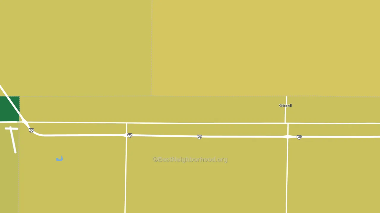 Grinnell, KS block-group voter-turnout map