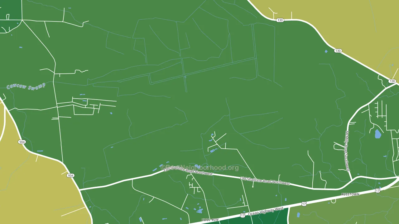 Grissettown, NC block-group voter-turnout map