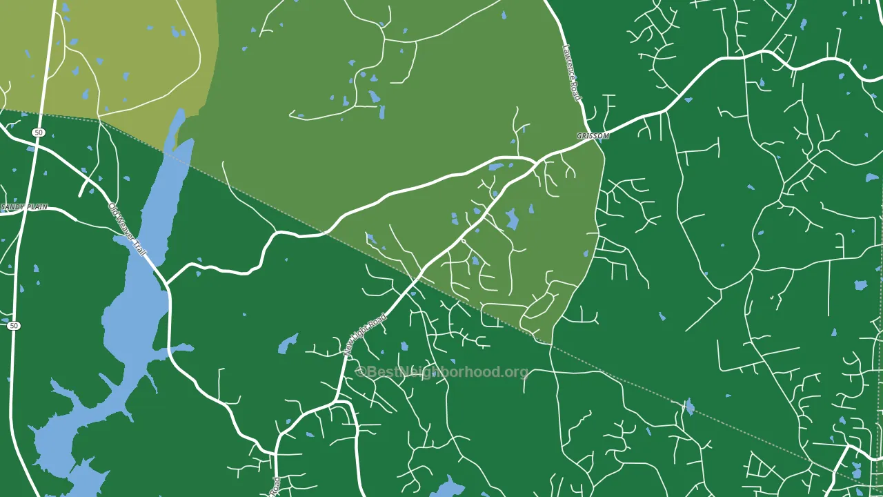 Grissom, NC block-group voter-turnout map