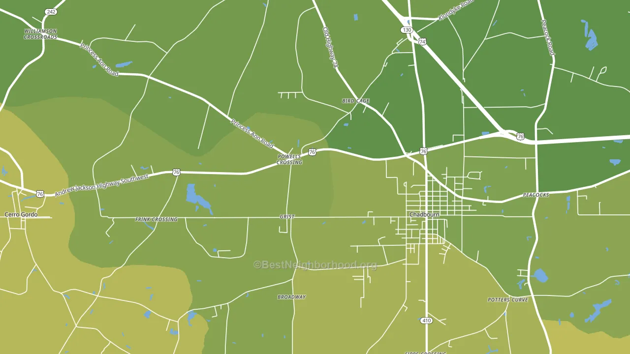 Grist, NC block-group voter-turnout map