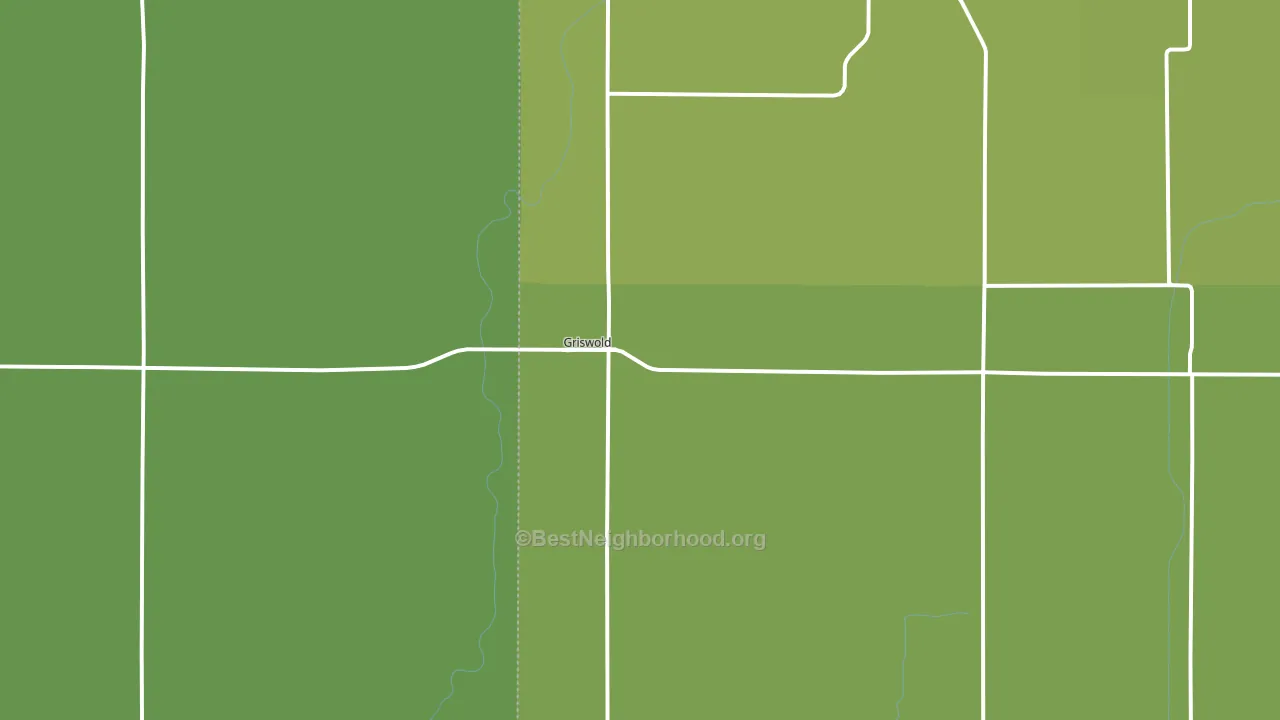 Griswold, IA block-group voter-turnout map
