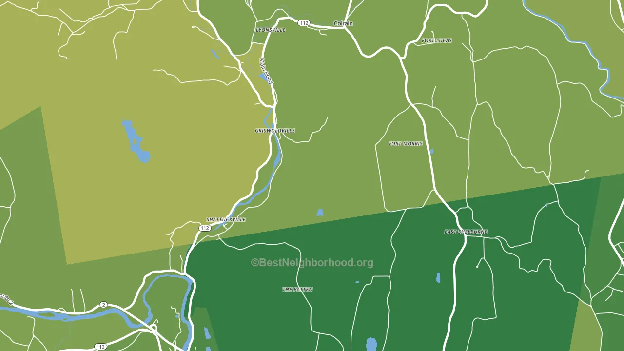 Griswoldville, MA block-group voter-turnout map