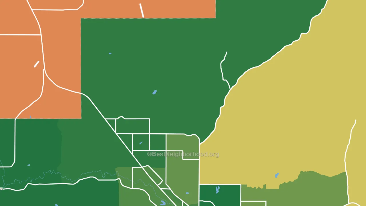 Grizzly, OR block-group voter-turnout map