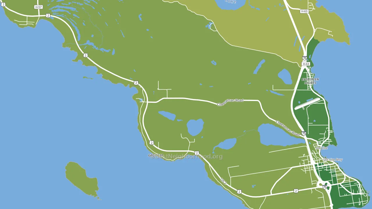 Gros Cap, MI block-group voter-turnout map