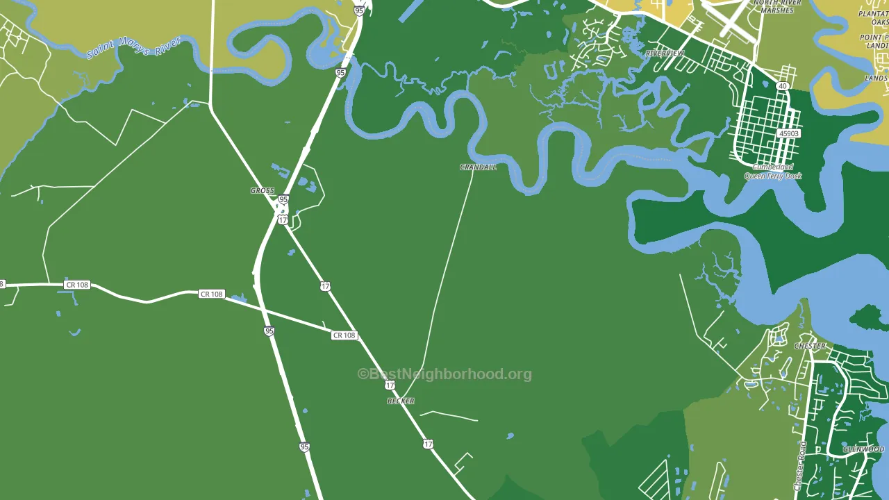 Gross, FL block-group voter-turnout map