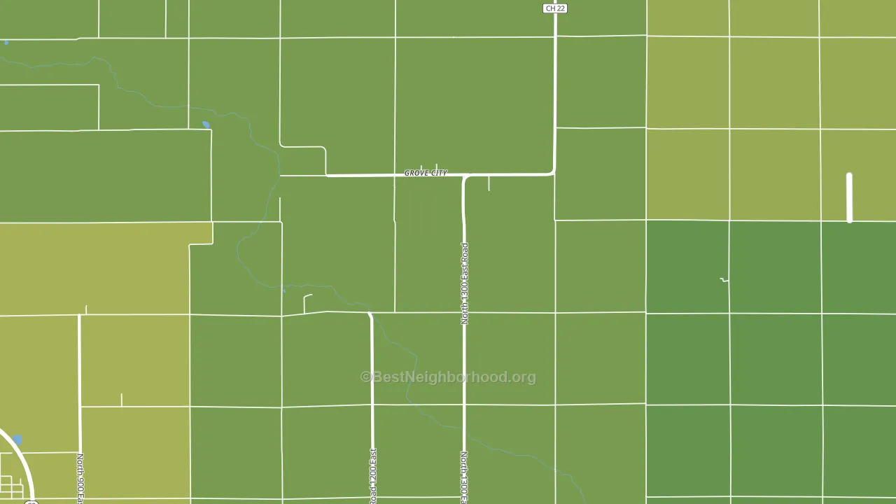 Grove City, IL block-group voter-turnout map