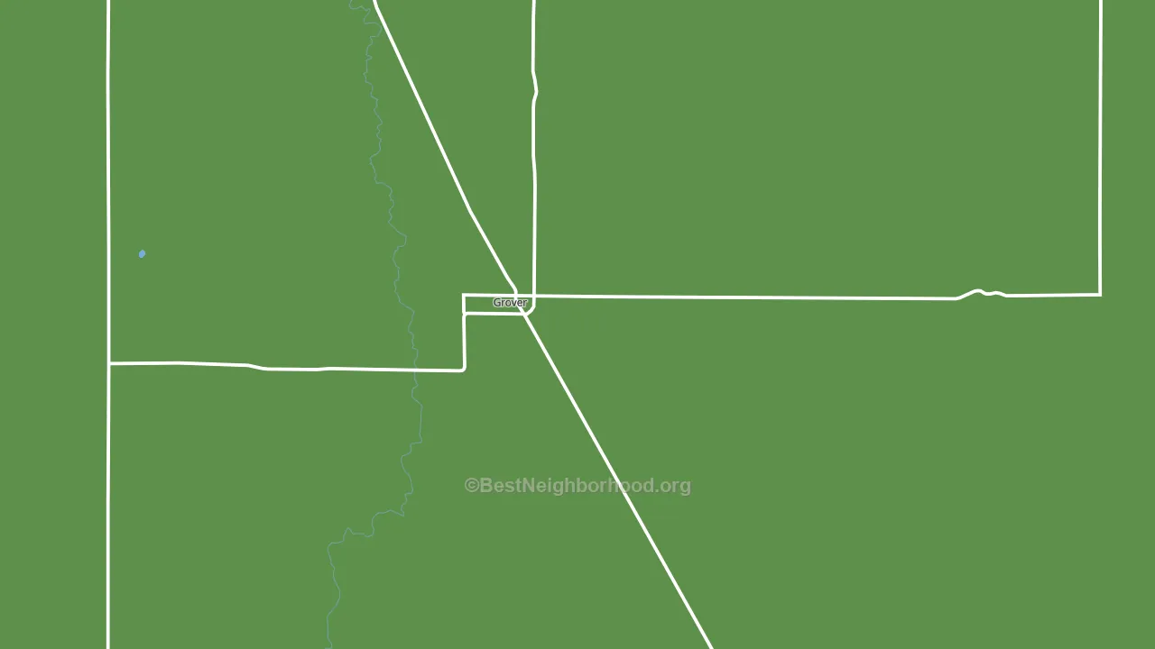Grover, CO block-group voter-turnout map