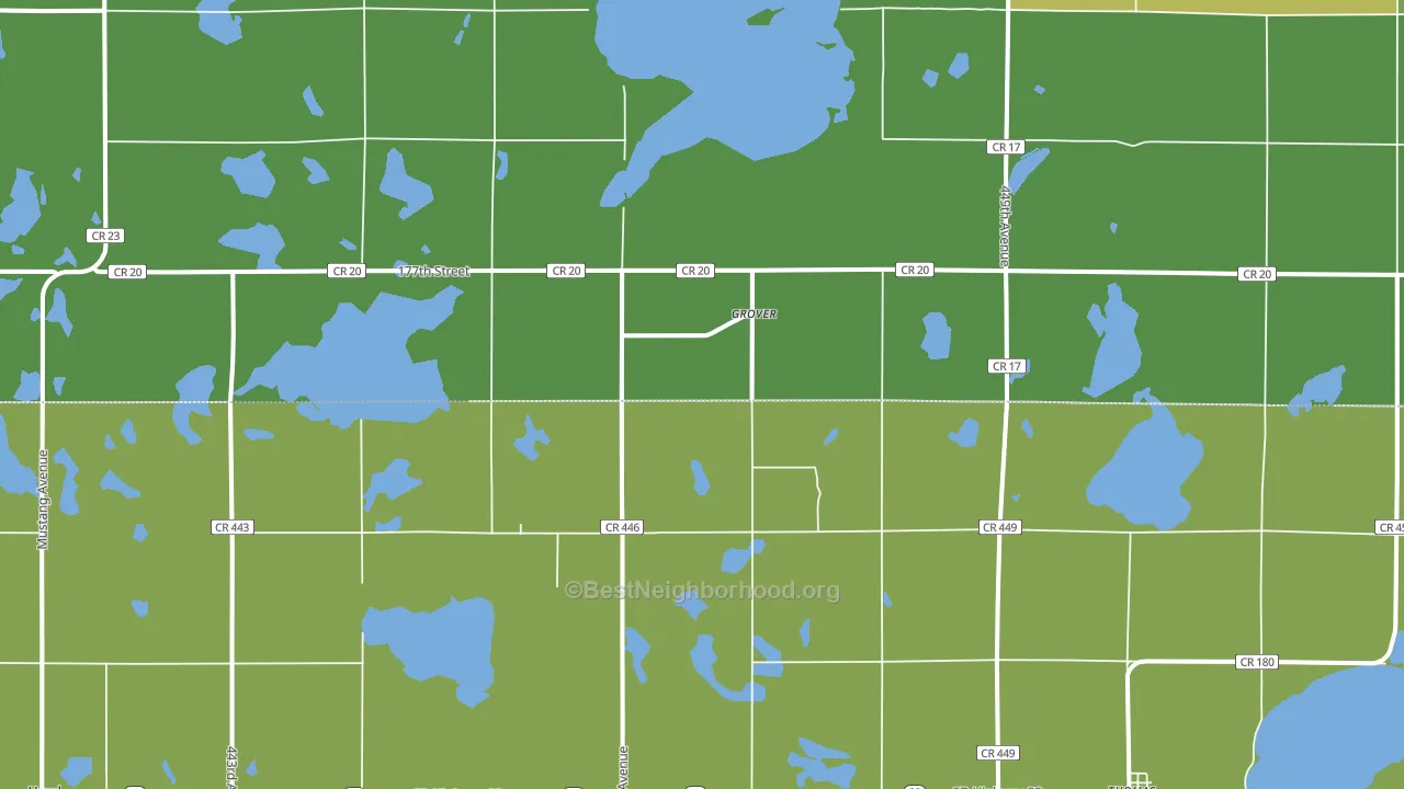 Grover, SD block-group voter-turnout map