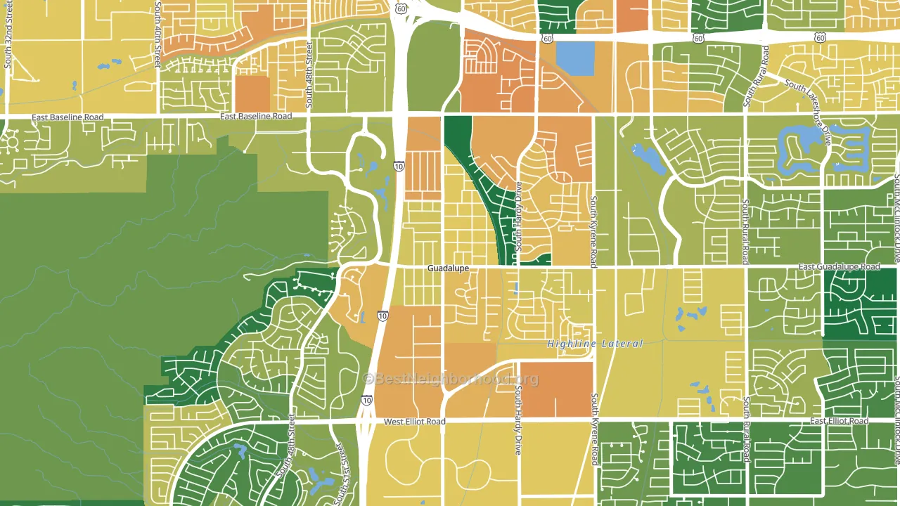 Guadalupe, AZ block-group voter-turnout map