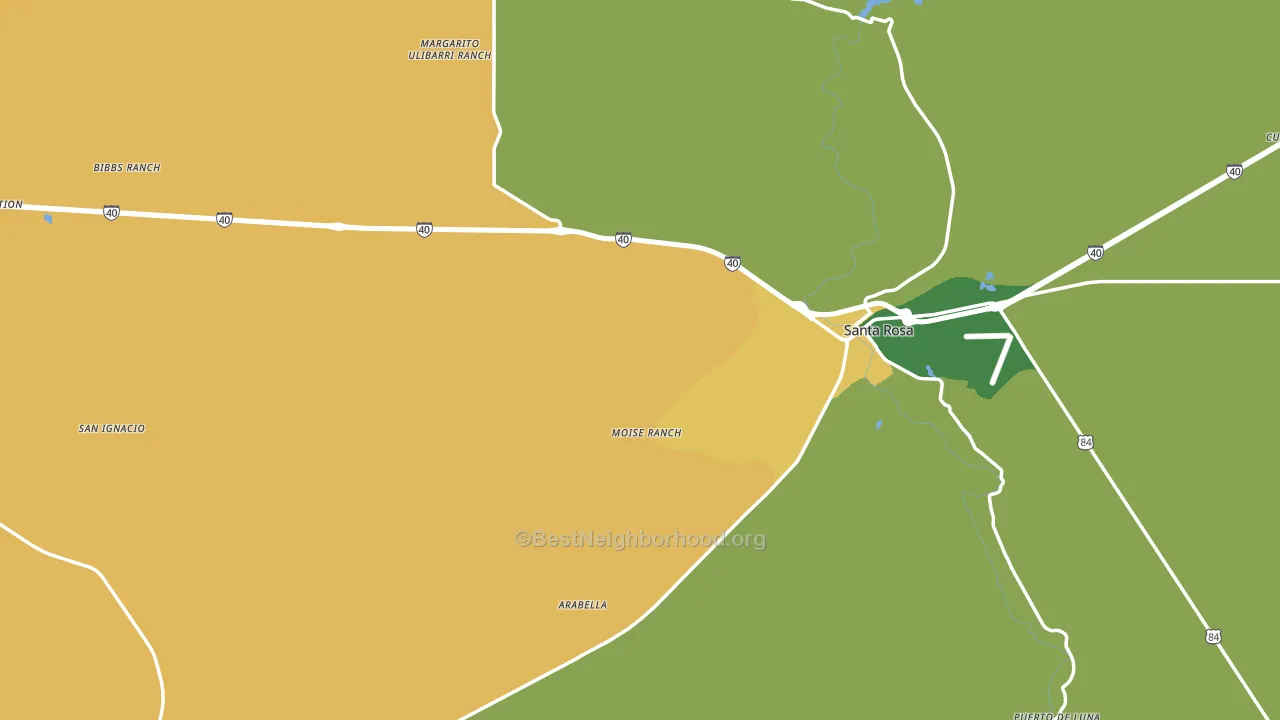 Guadalupe County, NM block-group voter-turnout map