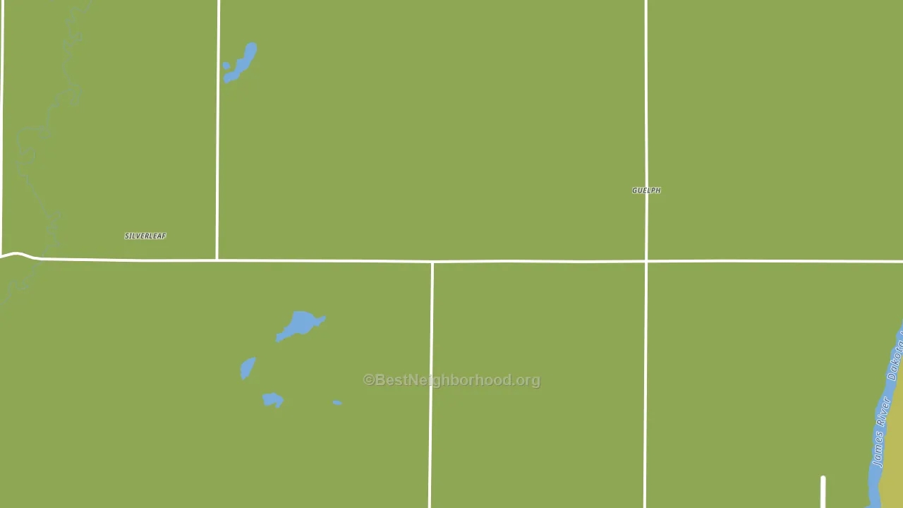 Guelph, ND block-group voter-turnout map