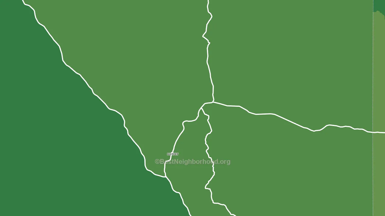 Guffey, CO block-group voter-turnout map