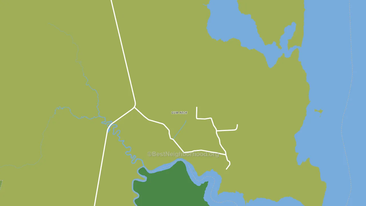 Gum Neck, NC block-group voter-turnout map