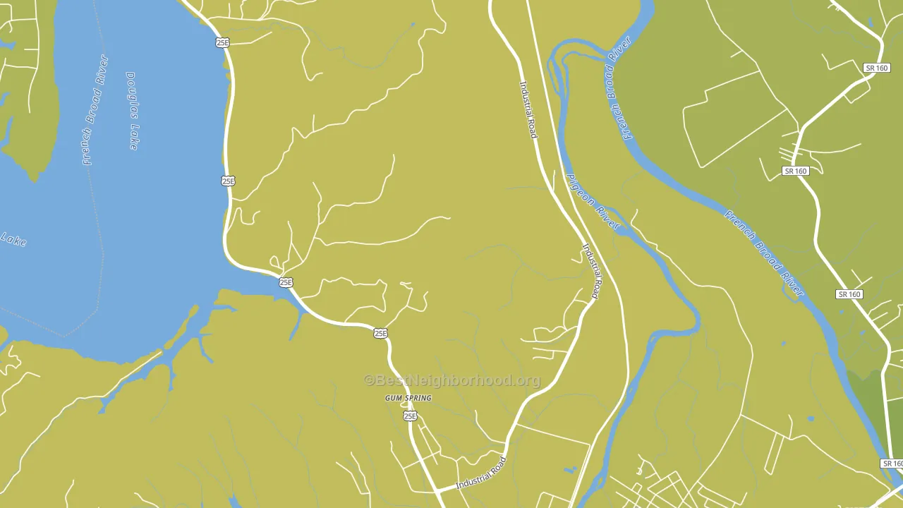 Gum Spring, TN block-group voter-turnout map