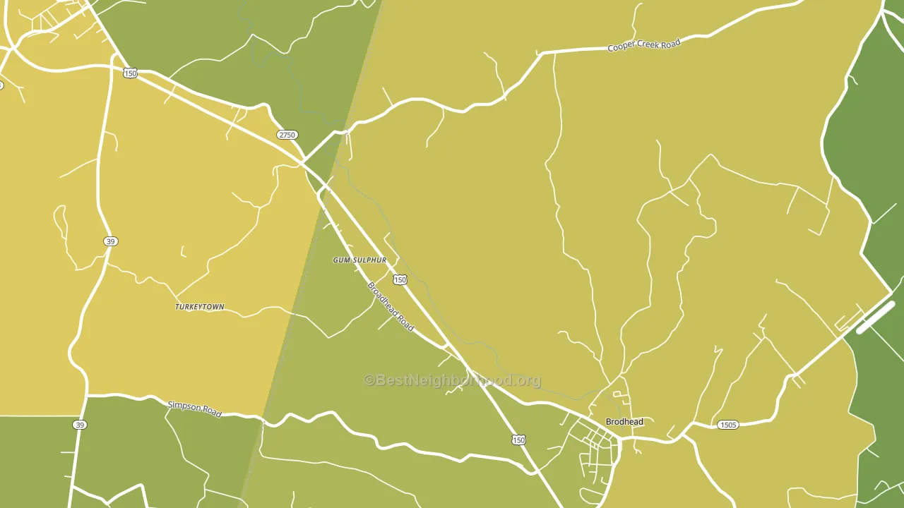 Gum Sulphur, KY block-group voter-turnout map