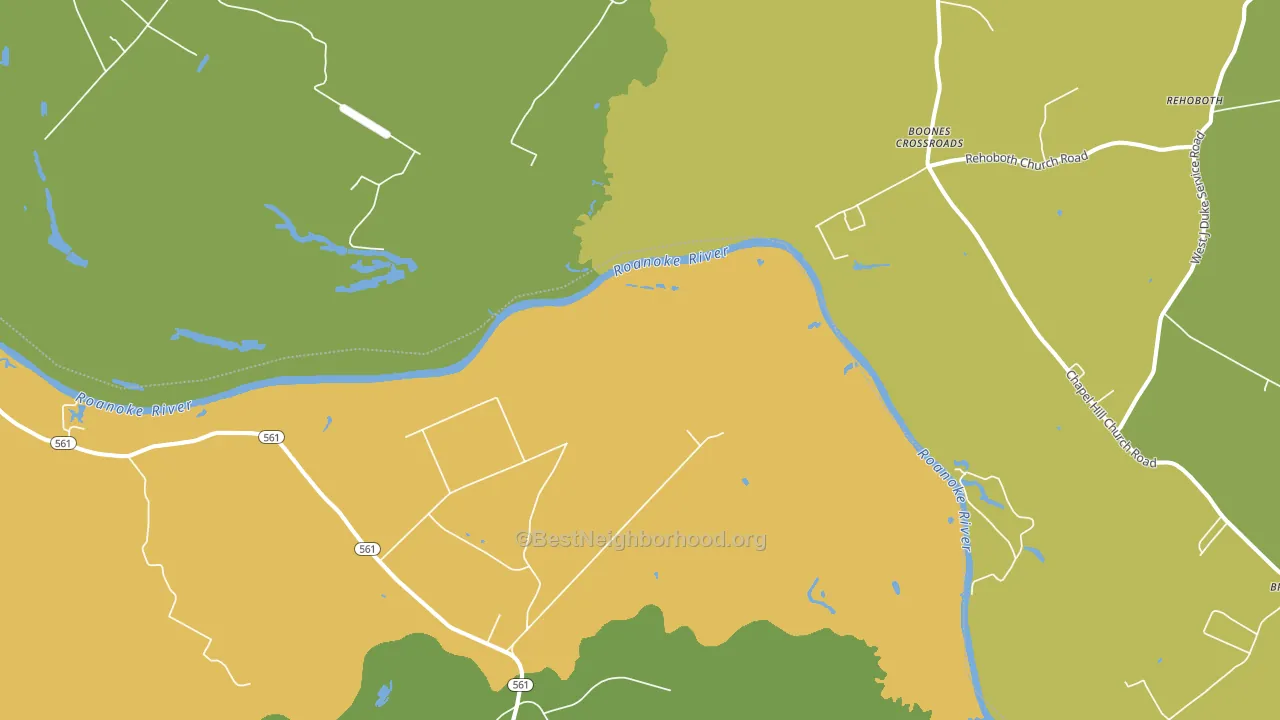 Gumberry, NC block-group voter-turnout map