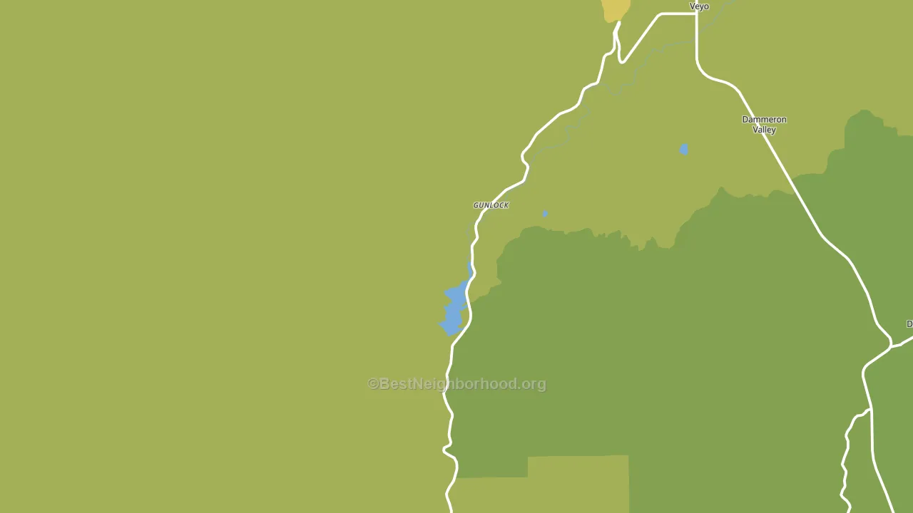Gunlock, UT block-group voter-turnout map