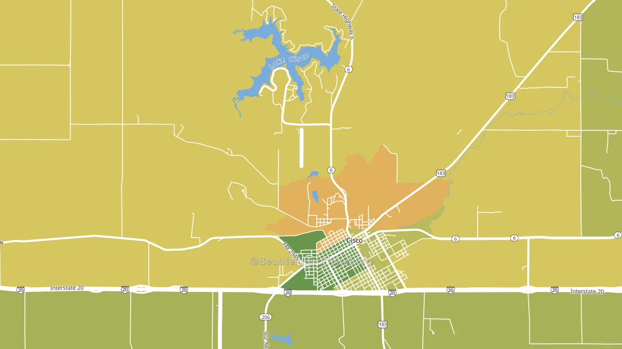 Gunsight, TX block-group voter-turnout map