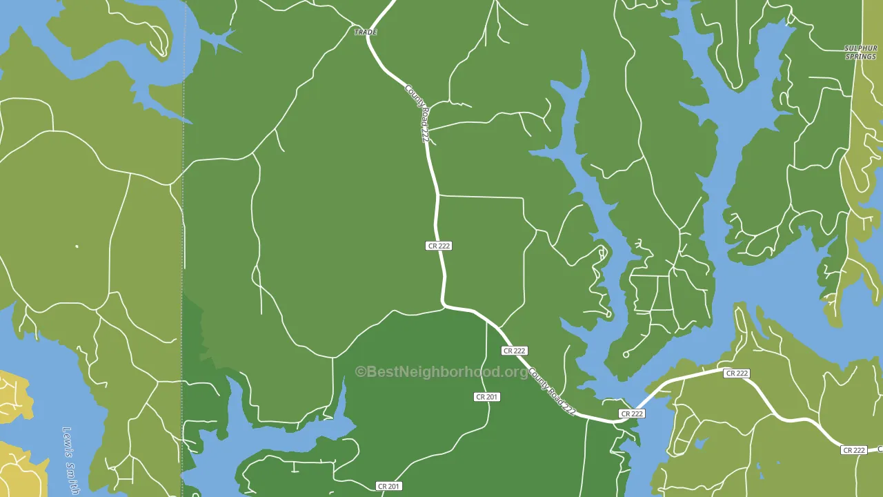 Guthery Crossroads, AL block-group voter-turnout map
