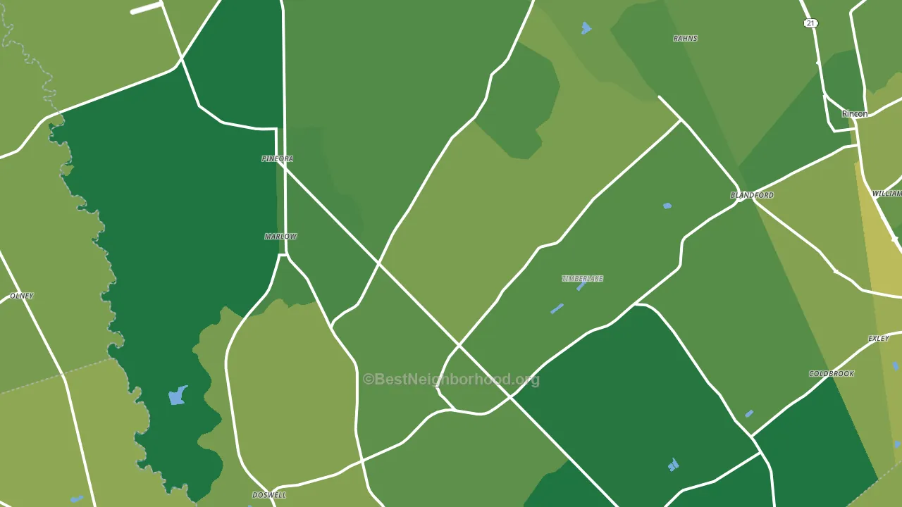 Guyton, GA block-group voter-turnout map