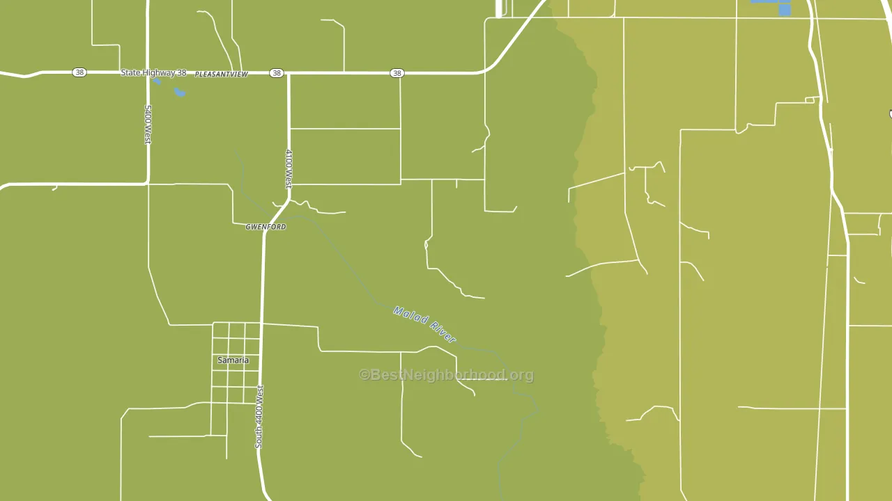 Gwenford, ID block-group voter-turnout map