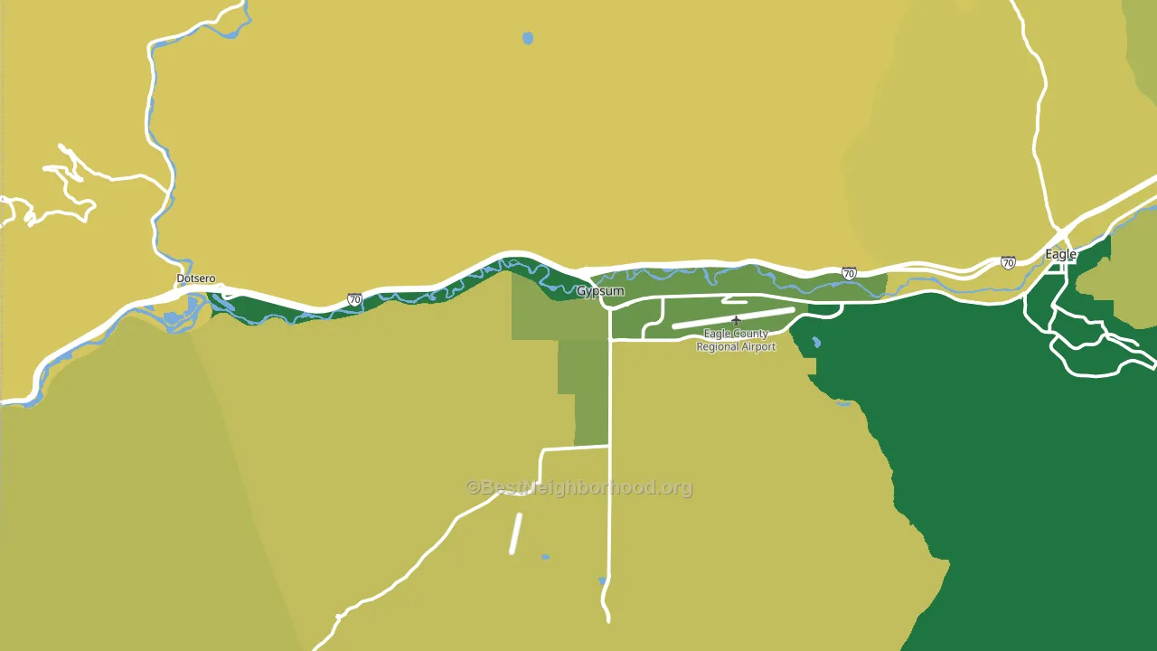 Gypsum, CO block-group voter-turnout map