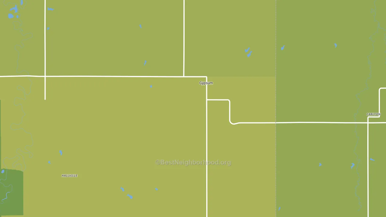 Gypsum, KS block-group voter-turnout map
