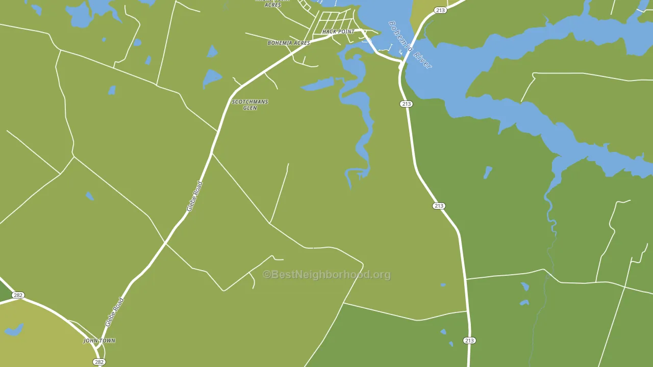 Hack Point, MD block-group voter-turnout map