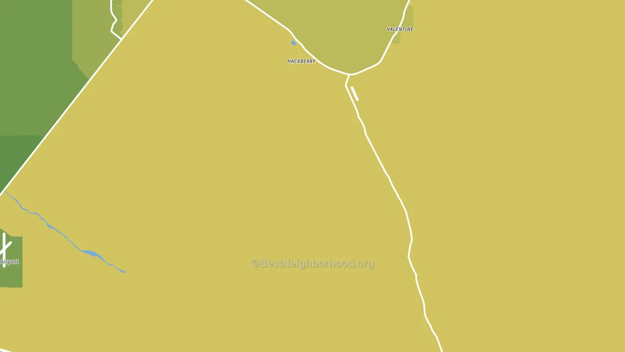 Hackberry, AZ block-group voter-turnout map