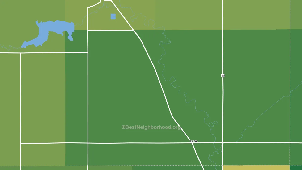 Hadar, NE block-group voter-turnout map