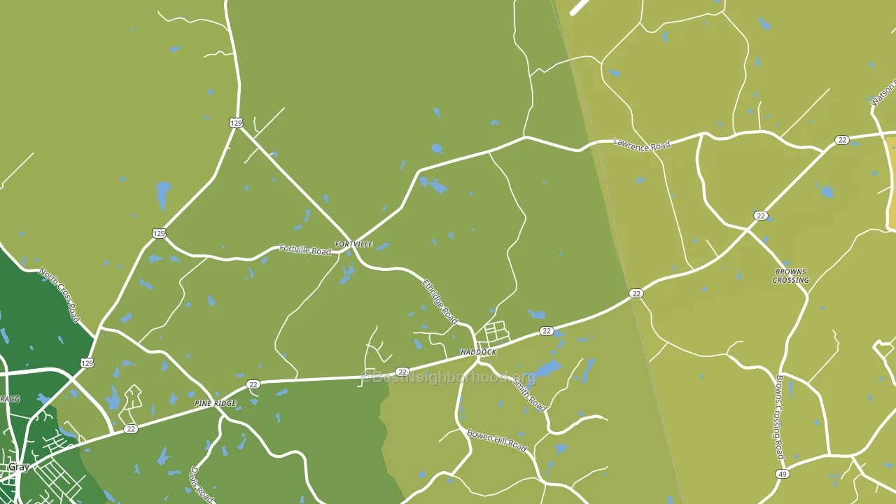Haddock, GA block-group voter-turnout map